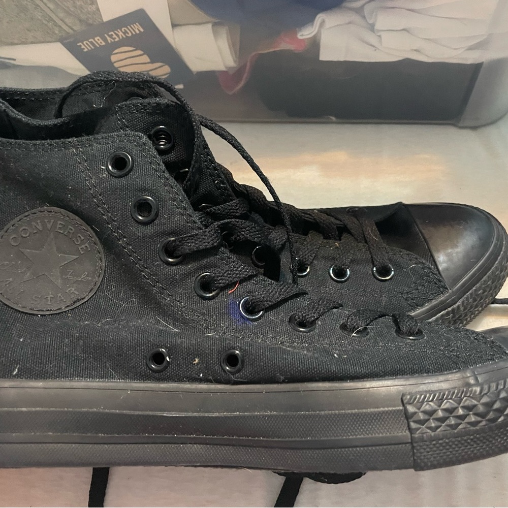 Black high top converse (original converse)
